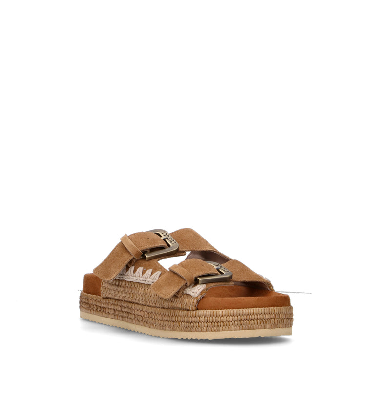 MOU Ciabatta donna cognac