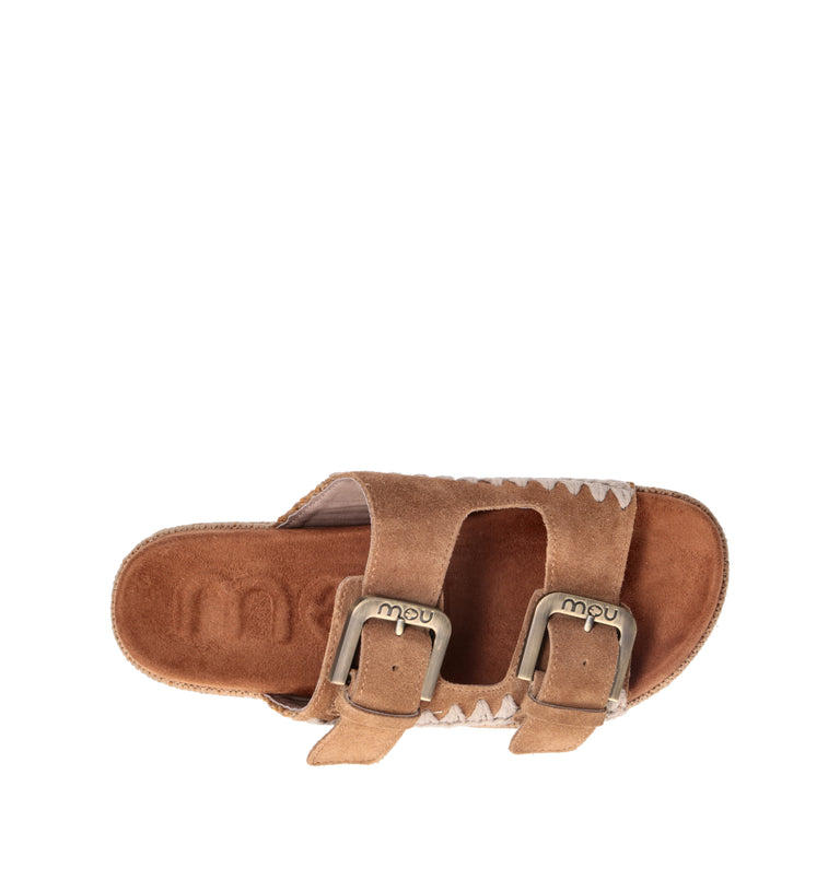 MOU Ciabatta donna cognac