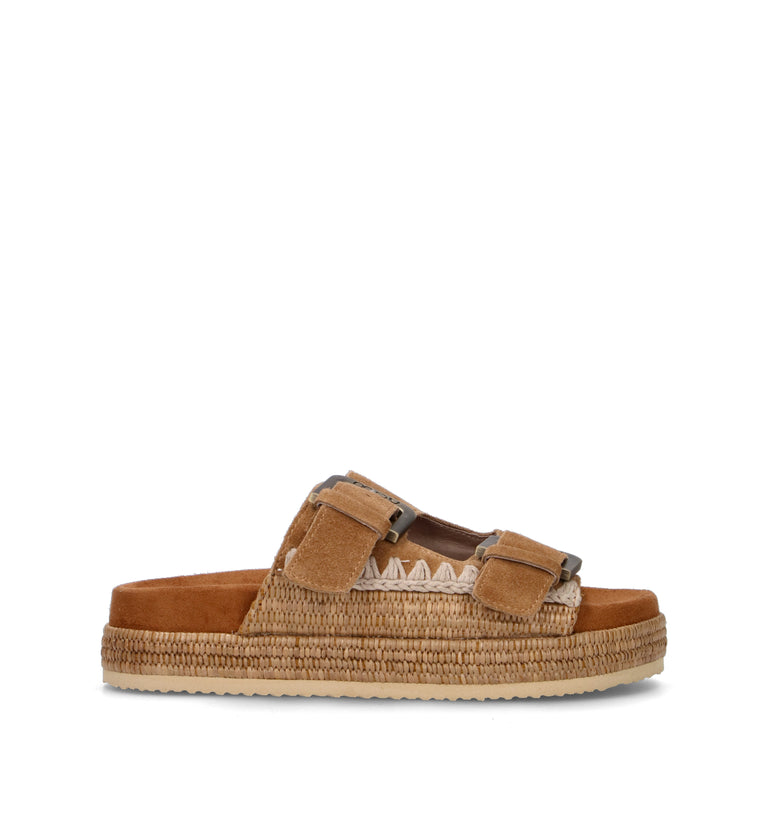 MOU Ciabatta donna cognac