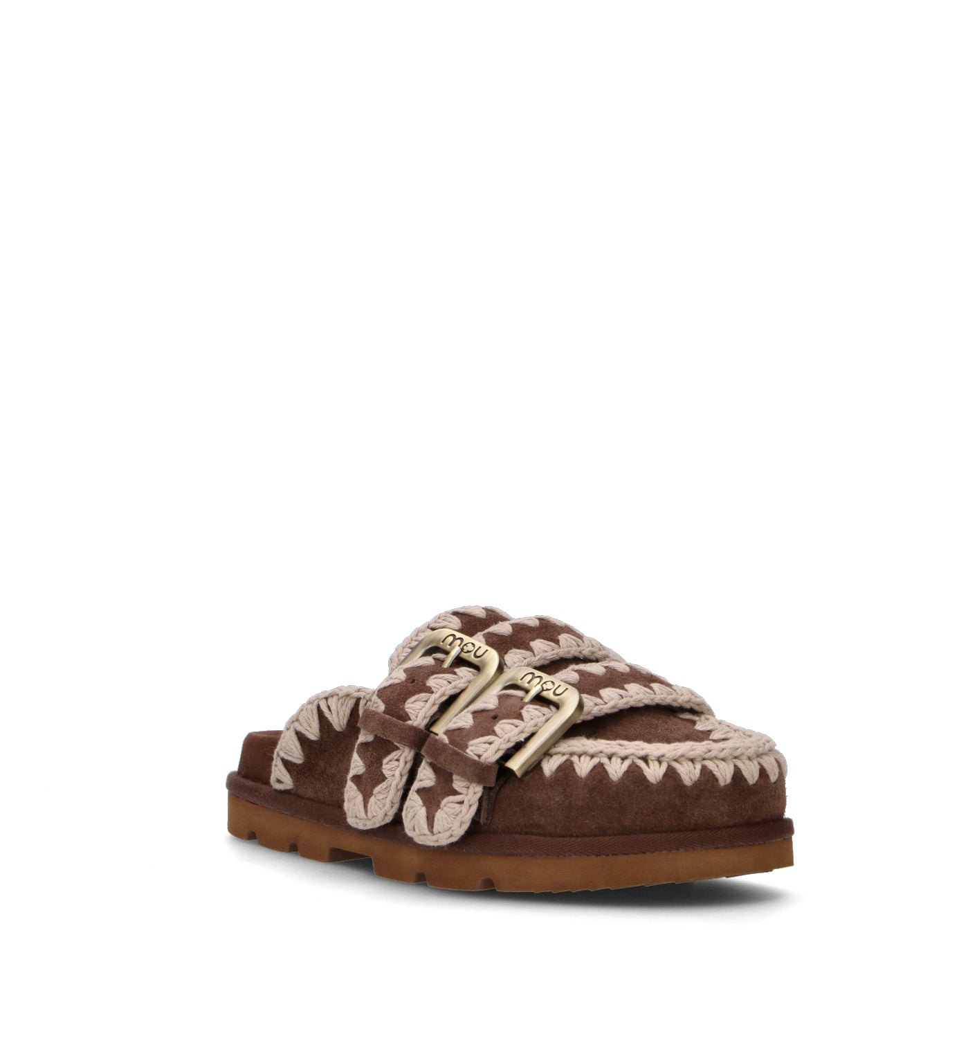 MOU Ciabatta donna marrone in suede