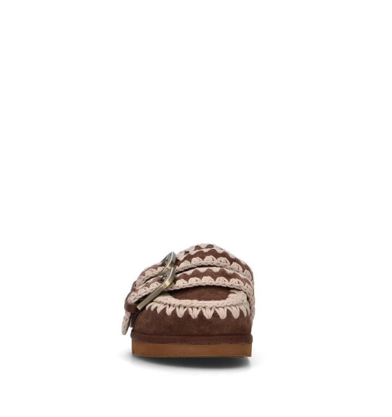 MOU Ciabatta donna marrone in suede