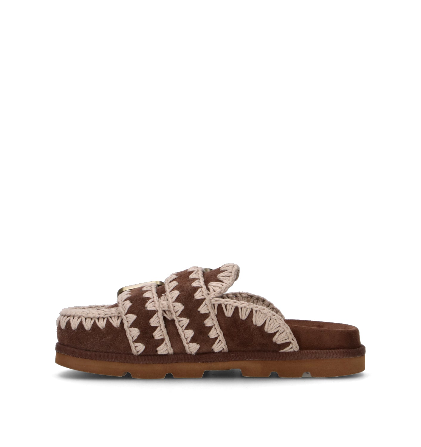 MOU Ciabatta donna marrone in suede