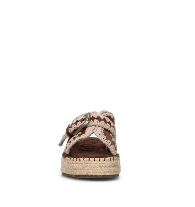 MOU Ciabatta donna marrone in suede