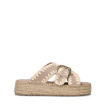 MOU Ciabatta donna beige in suede