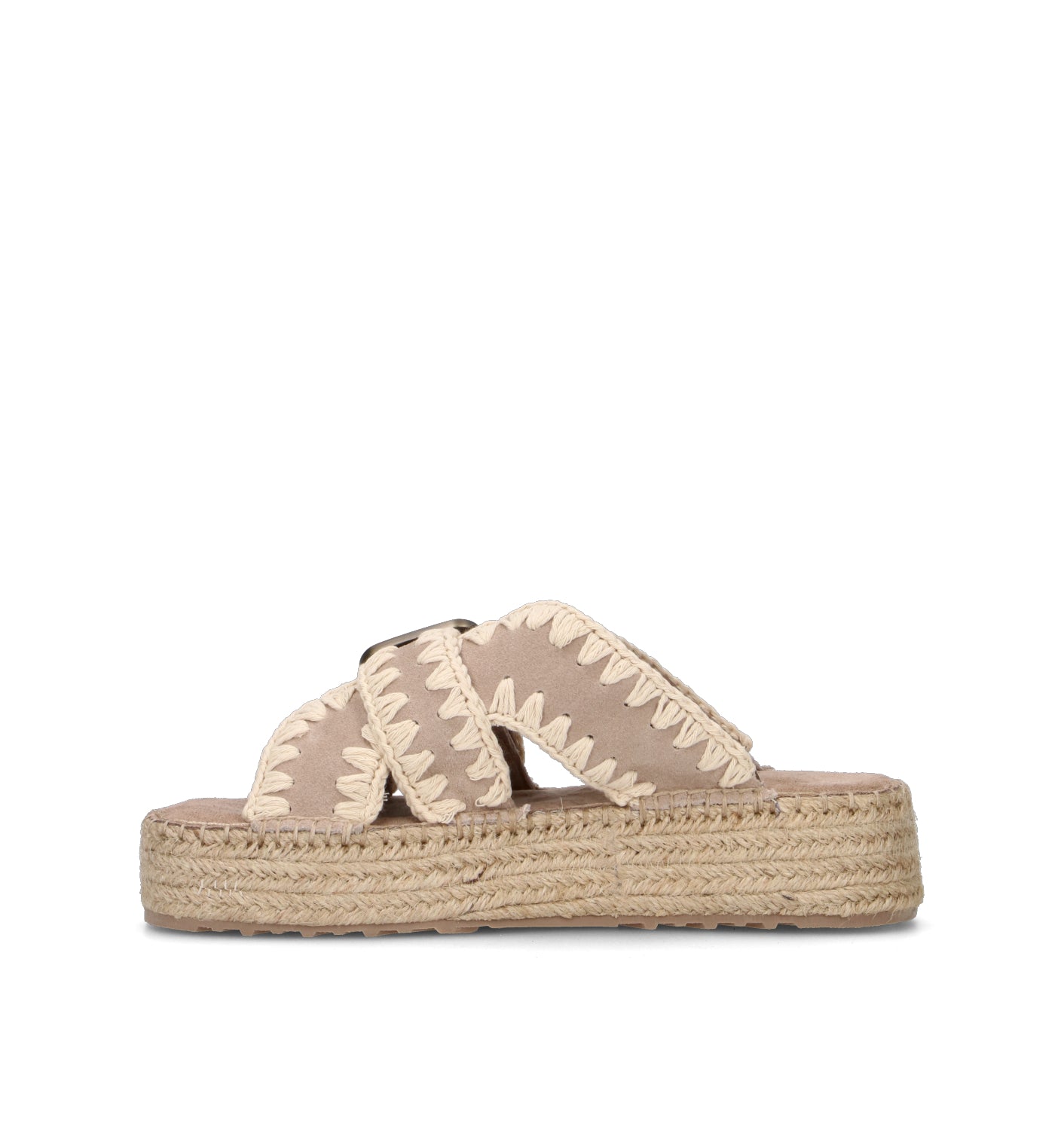 MOU Ciabatta donna beige in suede