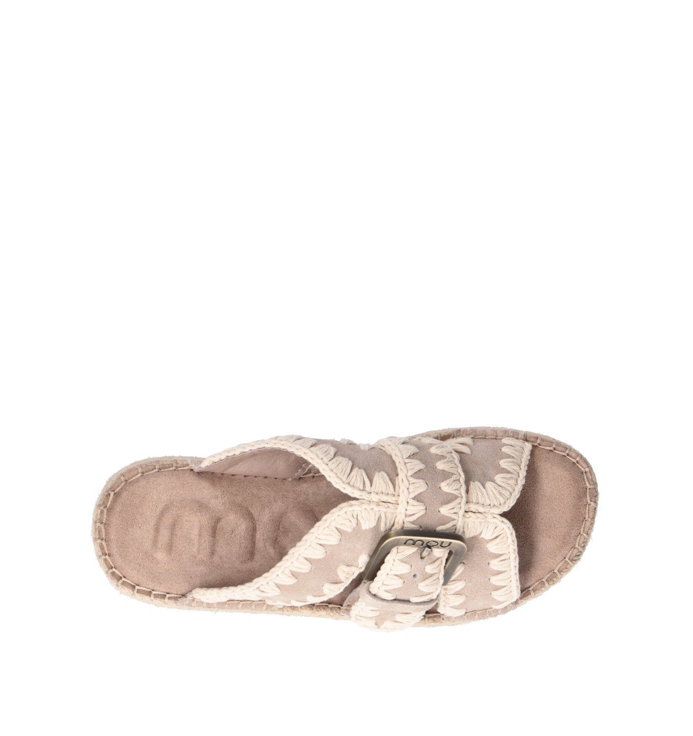 MOU Ciabatta donna beige in suede