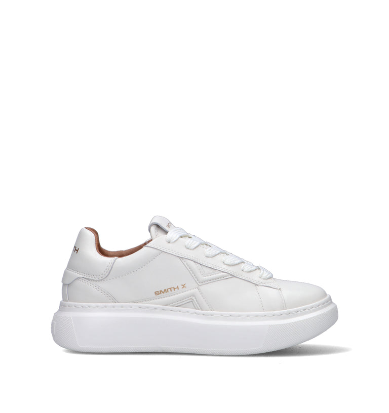 SMITH X Sneaker donna bianca in pelle