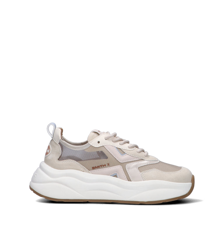 SMITH X Sneaker donna taupe