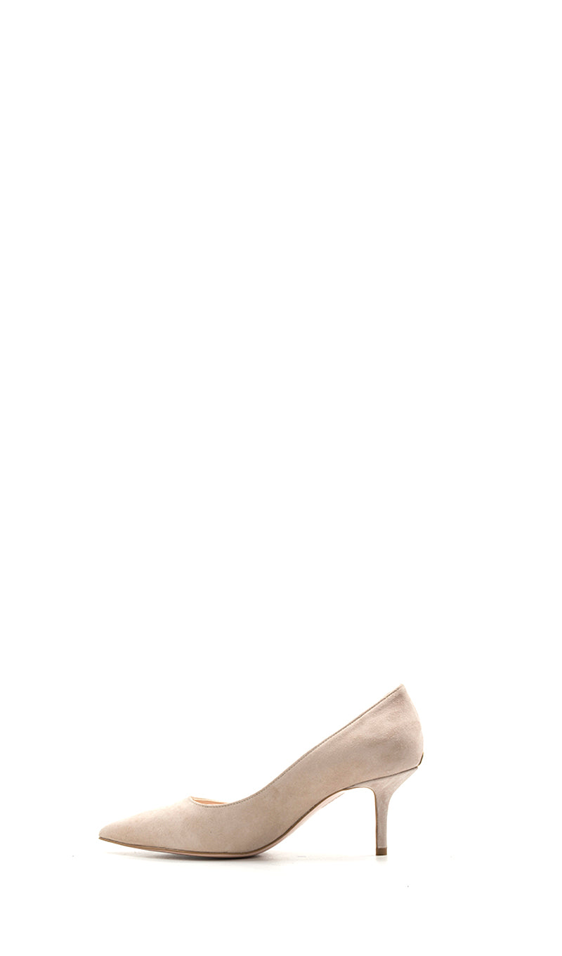 LIU JO Décolleté donna beige in pelle e suede