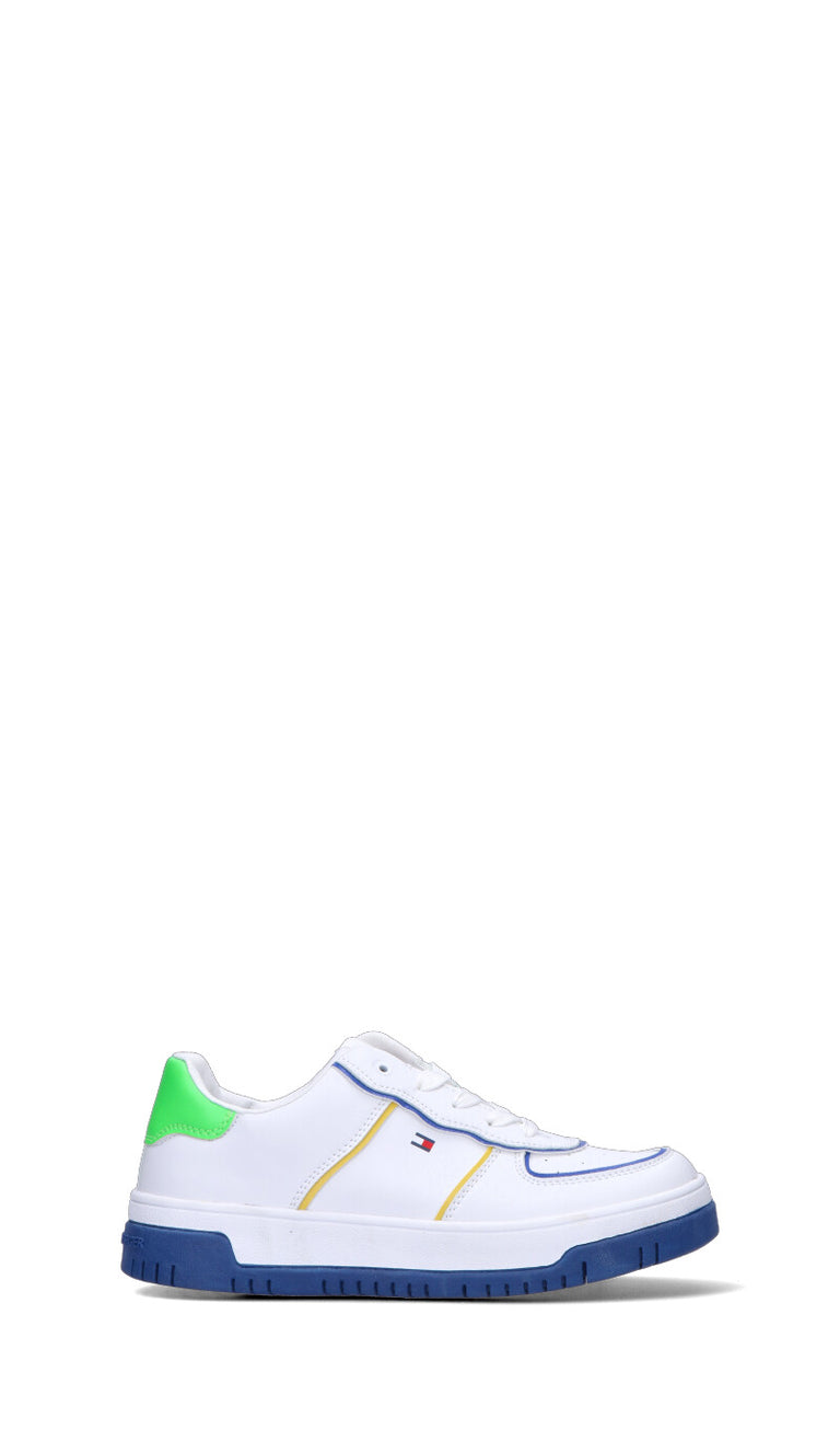 TOMMY HILFIGER Sneaker ragazzo bianca/verde/blu