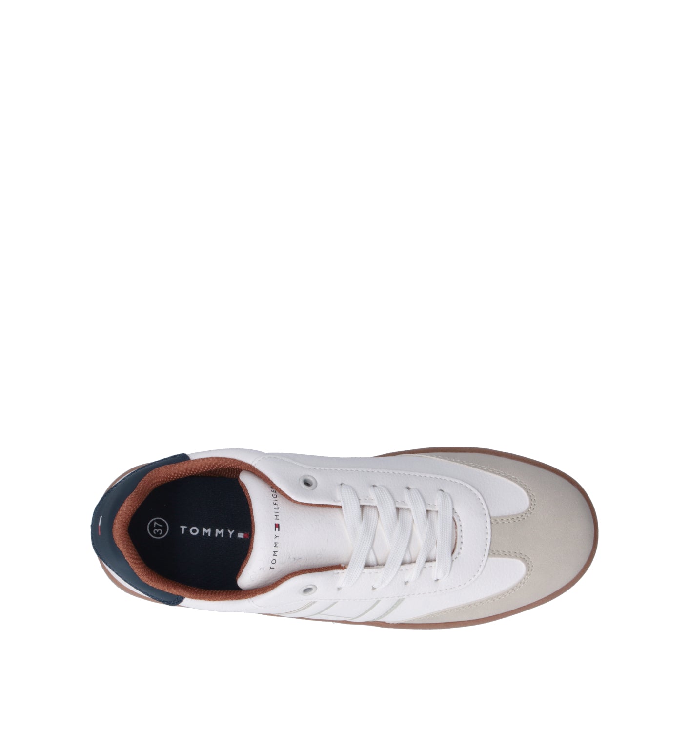 TOMMY HILFIGER Sneaker ragazzo bianca/blu