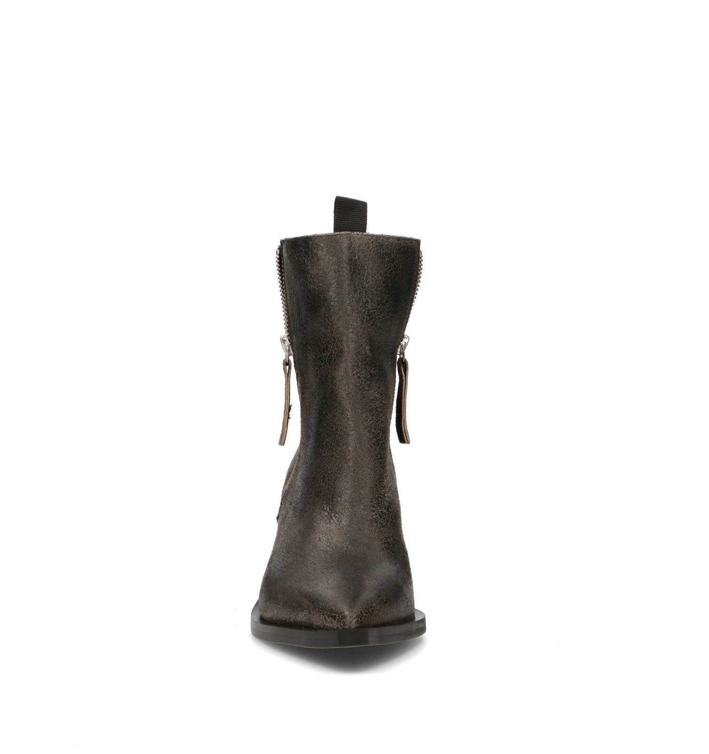 HALMANERA Tronchetto donna taupe in pelle