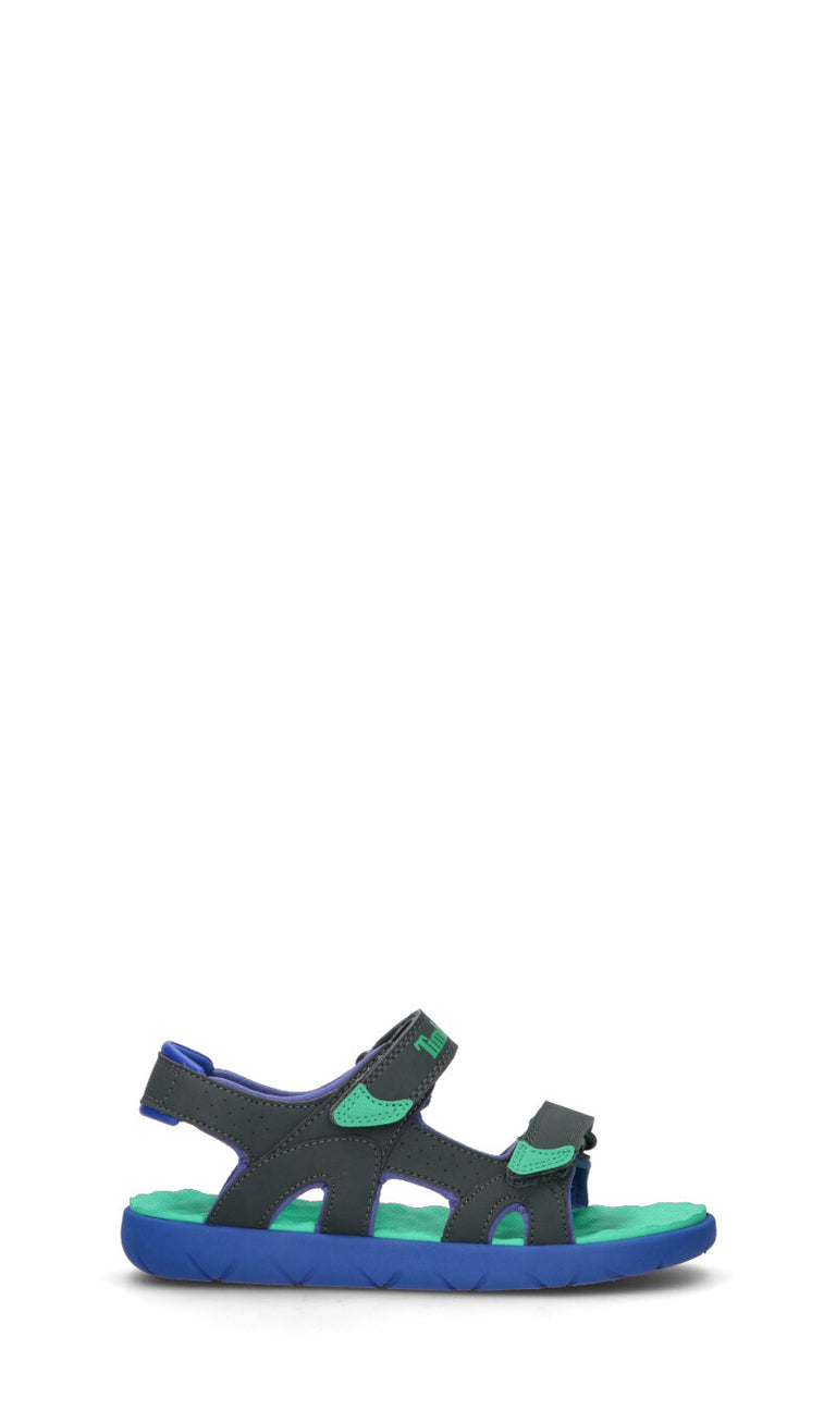 TIMBERLAND Sandalo ragazzo grigio/acquamarina
