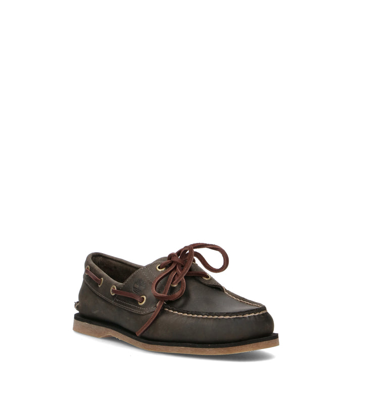 TIMBERLAND Scarpa barca uomo grigia in pelle