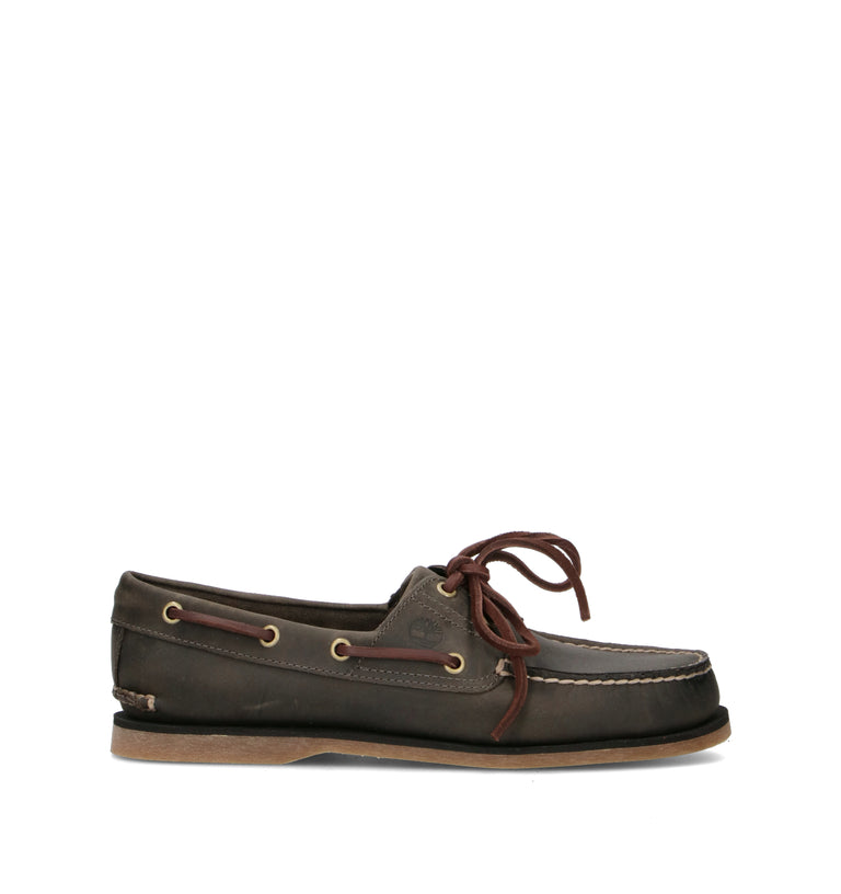 TIMBERLAND Scarpa barca uomo grigia in pelle