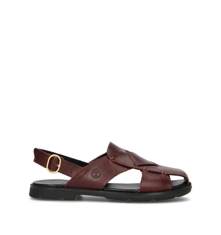 TIMBERLAND Sandalo donna burgundy in pelle