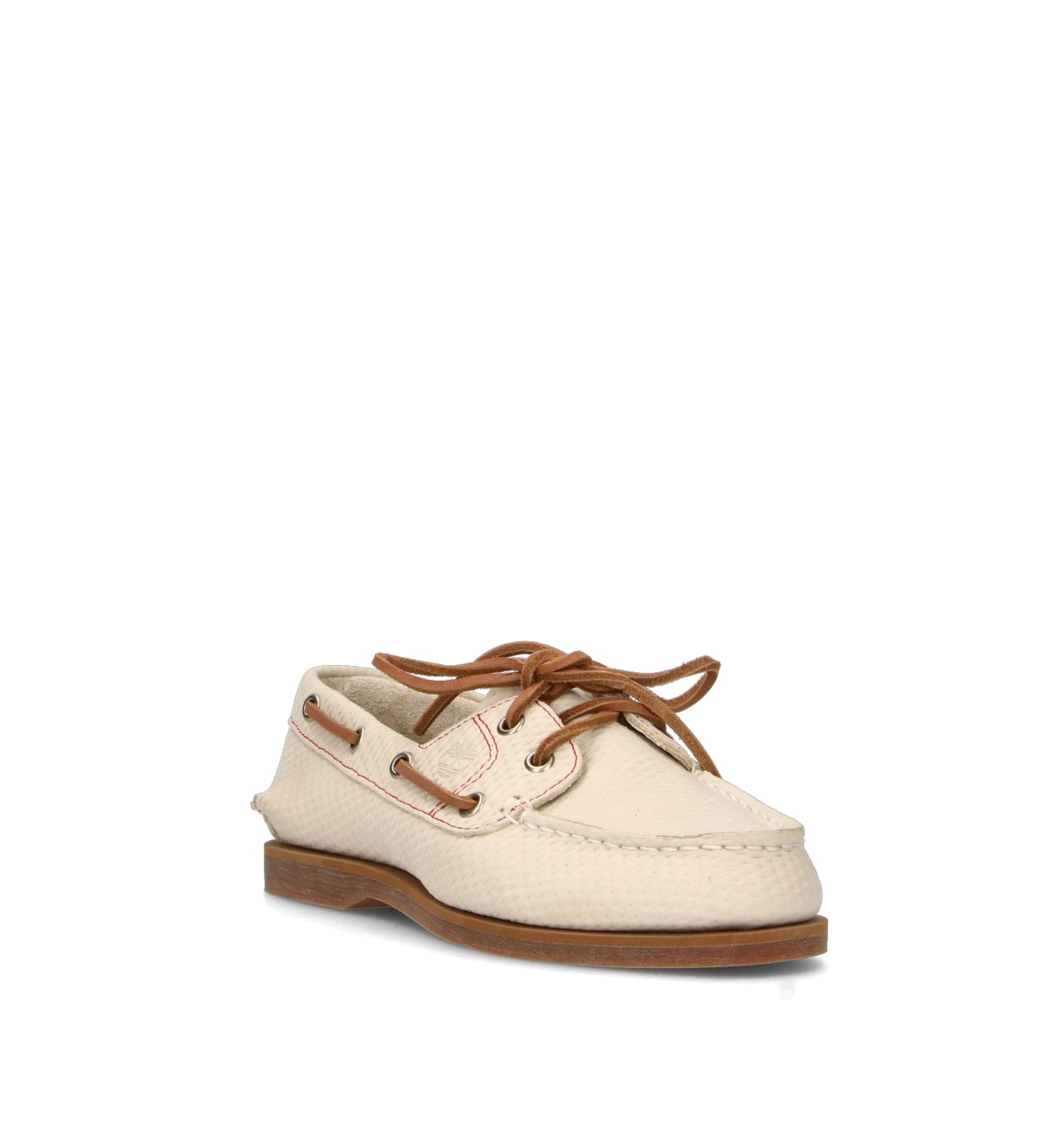 TIMBERLAND Scarpa barca donna beige in pelle