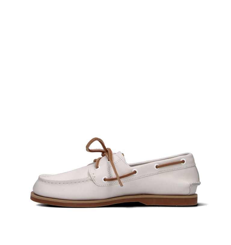 TIMBERLAND Scarpa barca donna bianca in pelle