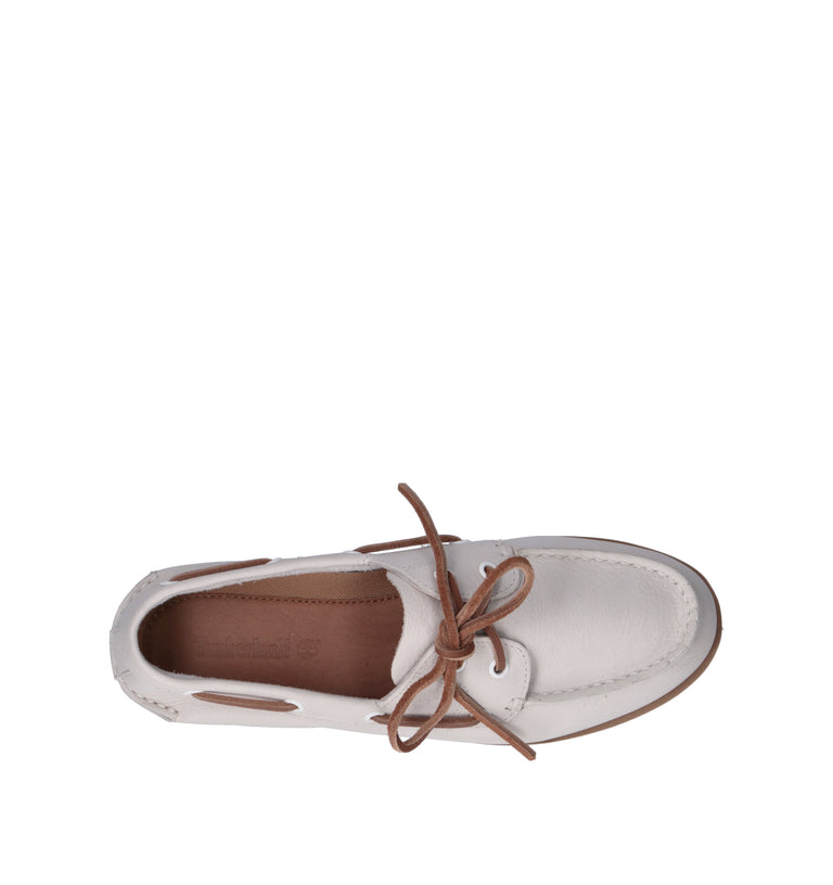 TIMBERLAND Scarpa barca donna bianca in pelle