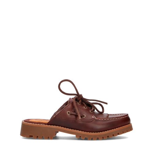 TIMBERLAND Sabot donna burgundy in pelle