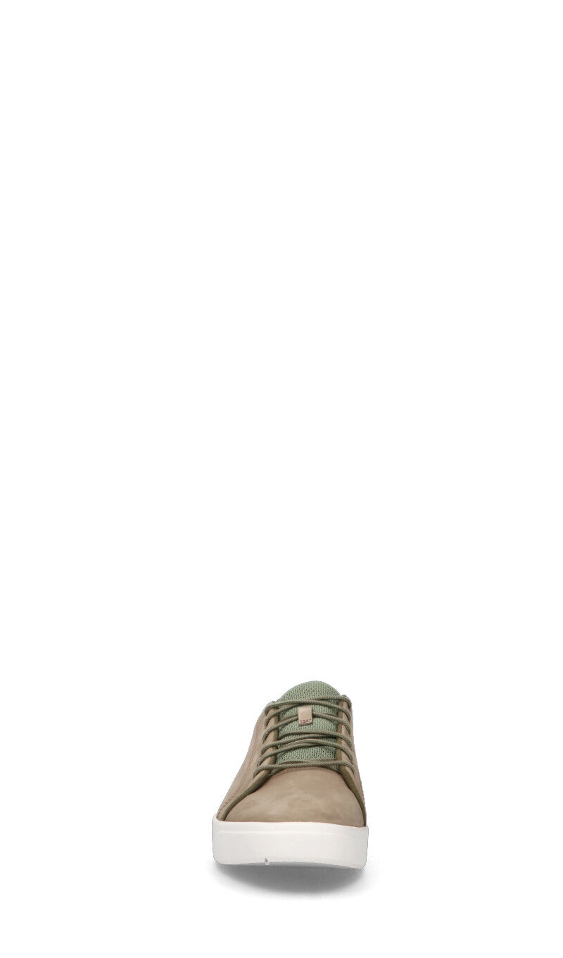 TIMBERLAND Sneaker uomo beige/verde militare in pelle