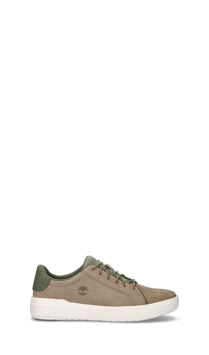 TIMBERLAND Sneaker uomo beige/verde militare in pelle
