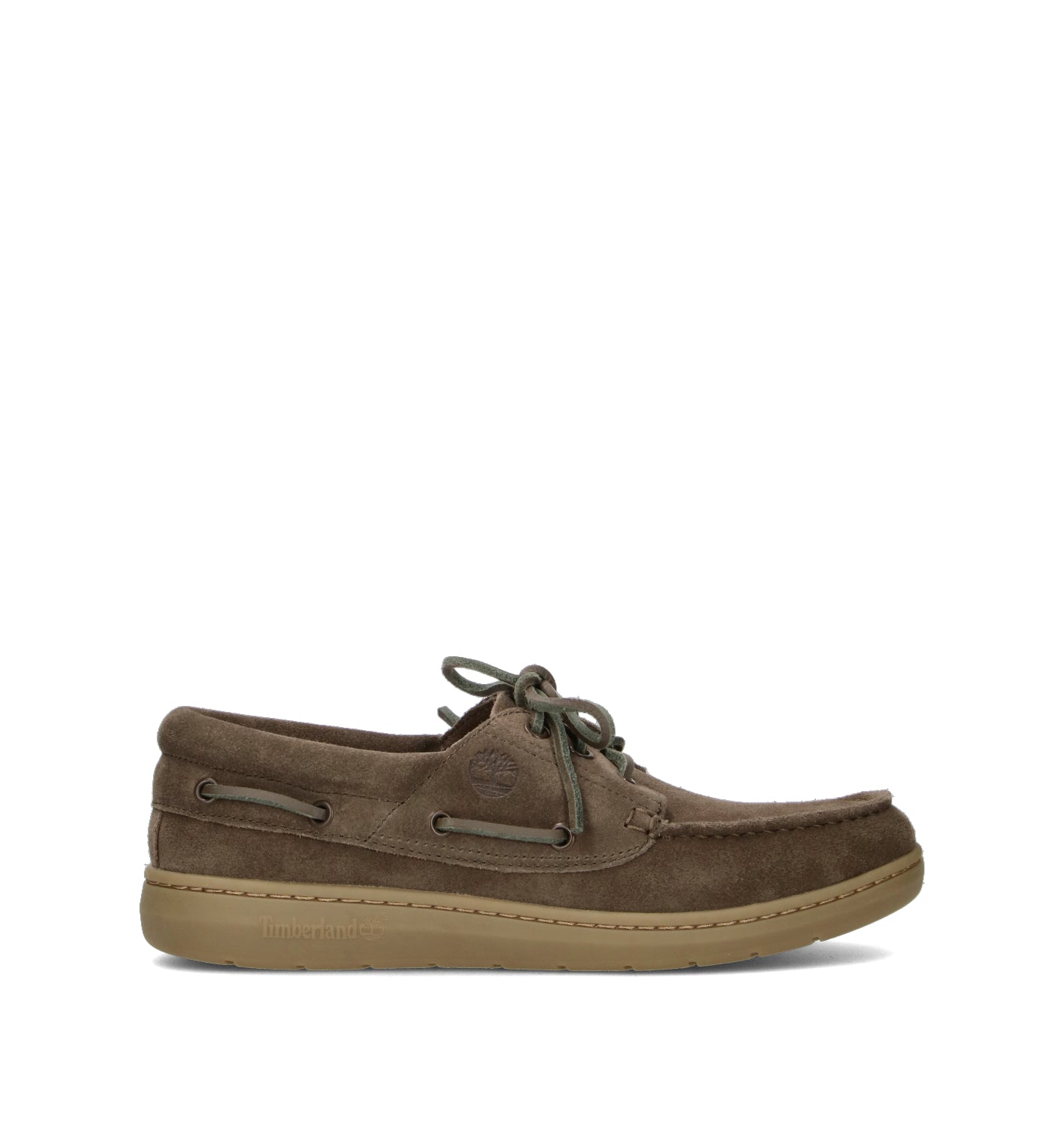 TIMBERLAND Scarpa barca uomo verde in pelle oliva in suede