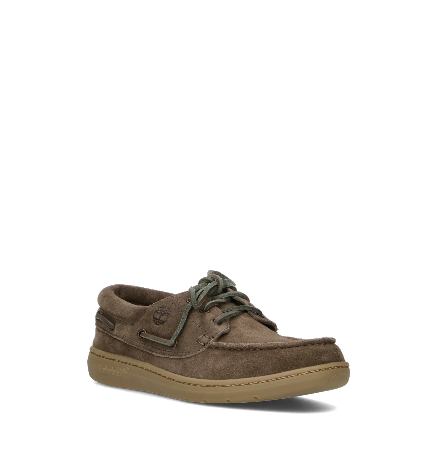 TIMBERLAND Scarpa barca uomo verde in pelle oliva in suede