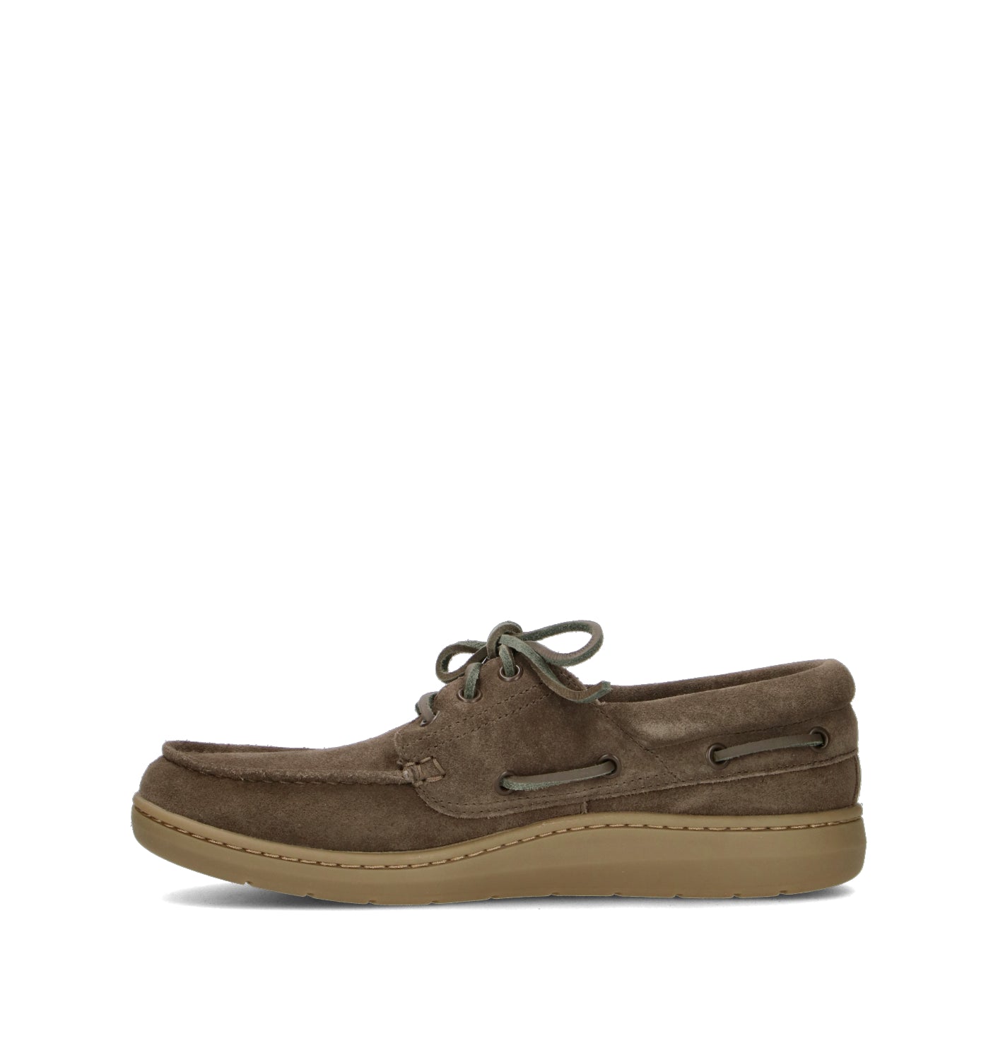 TIMBERLAND Scarpa barca uomo verde in pelle oliva in suede