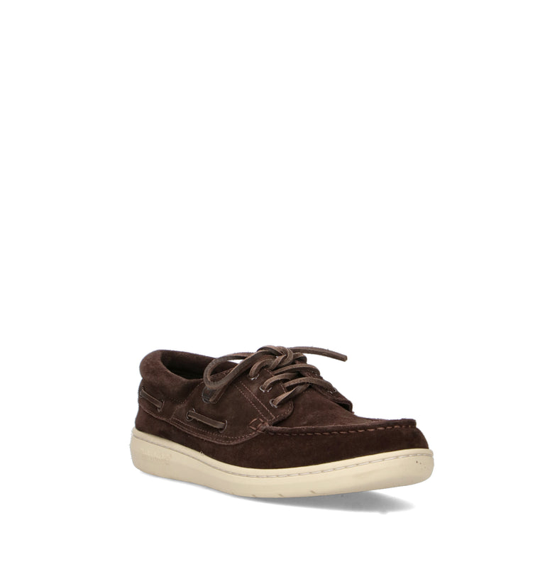 TIMBERLAND Scarpa barca uomo marrone in suede
