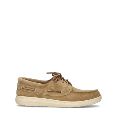TIMBERLAND Scarpa barca uomo beige in suede