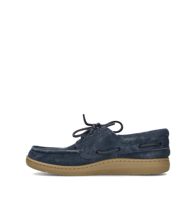 TIMBERLAND Scarpa barca uomo blu in suede