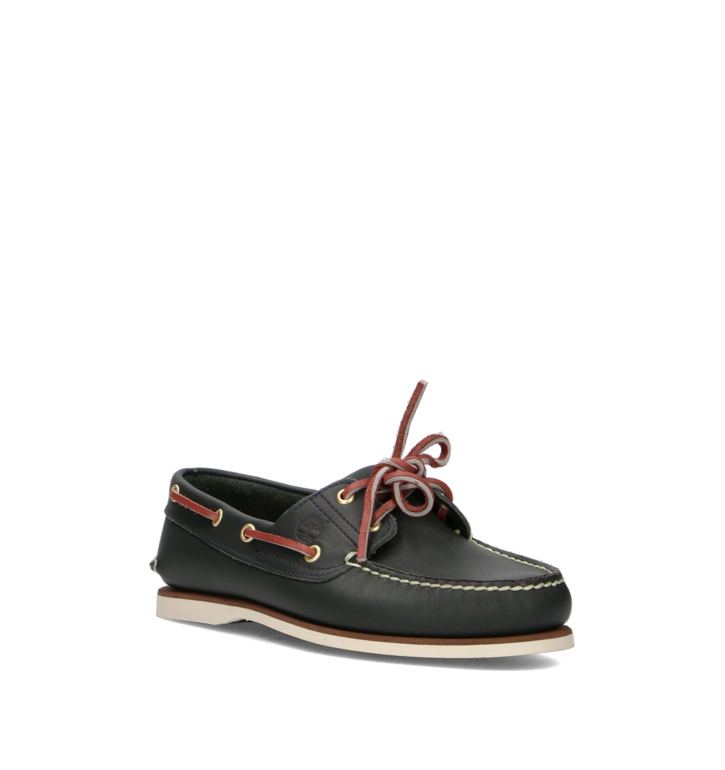 TIMBERLAND Scarpa barca uomo petrolio in pelle