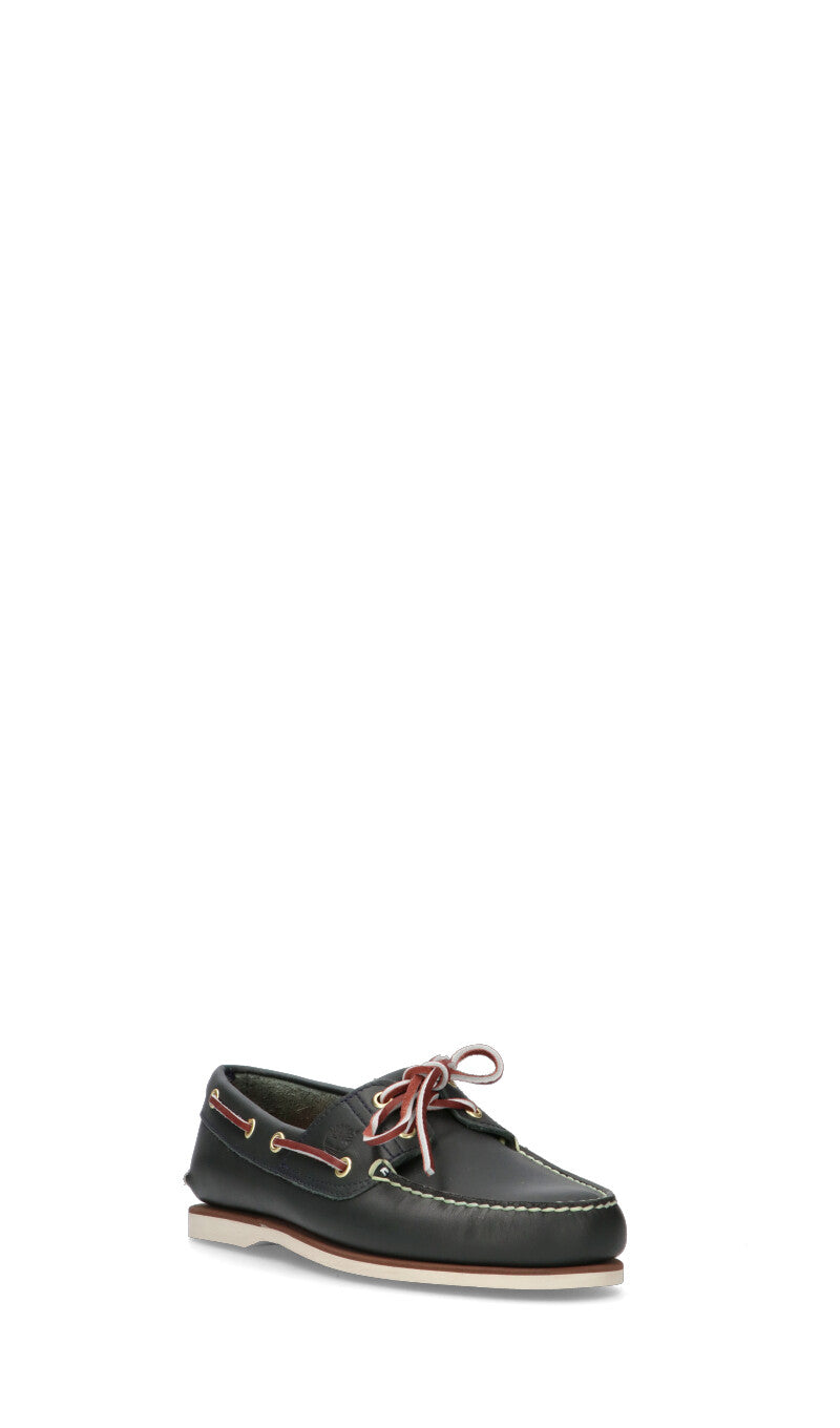 TIMBERLAND Scarpa barca uomo petrolio in pelle