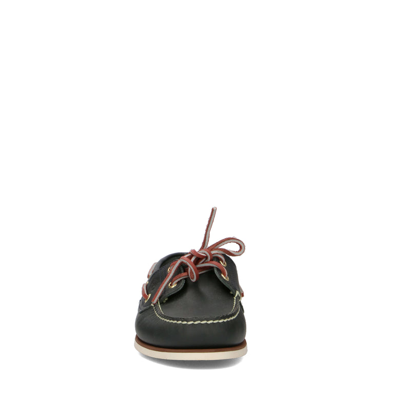 TIMBERLAND Scarpa barca uomo petrolio in pelle