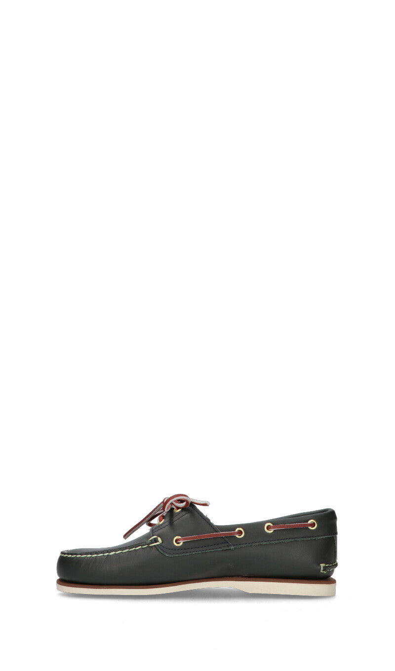 TIMBERLAND Scarpa barca uomo petrolio in pelle