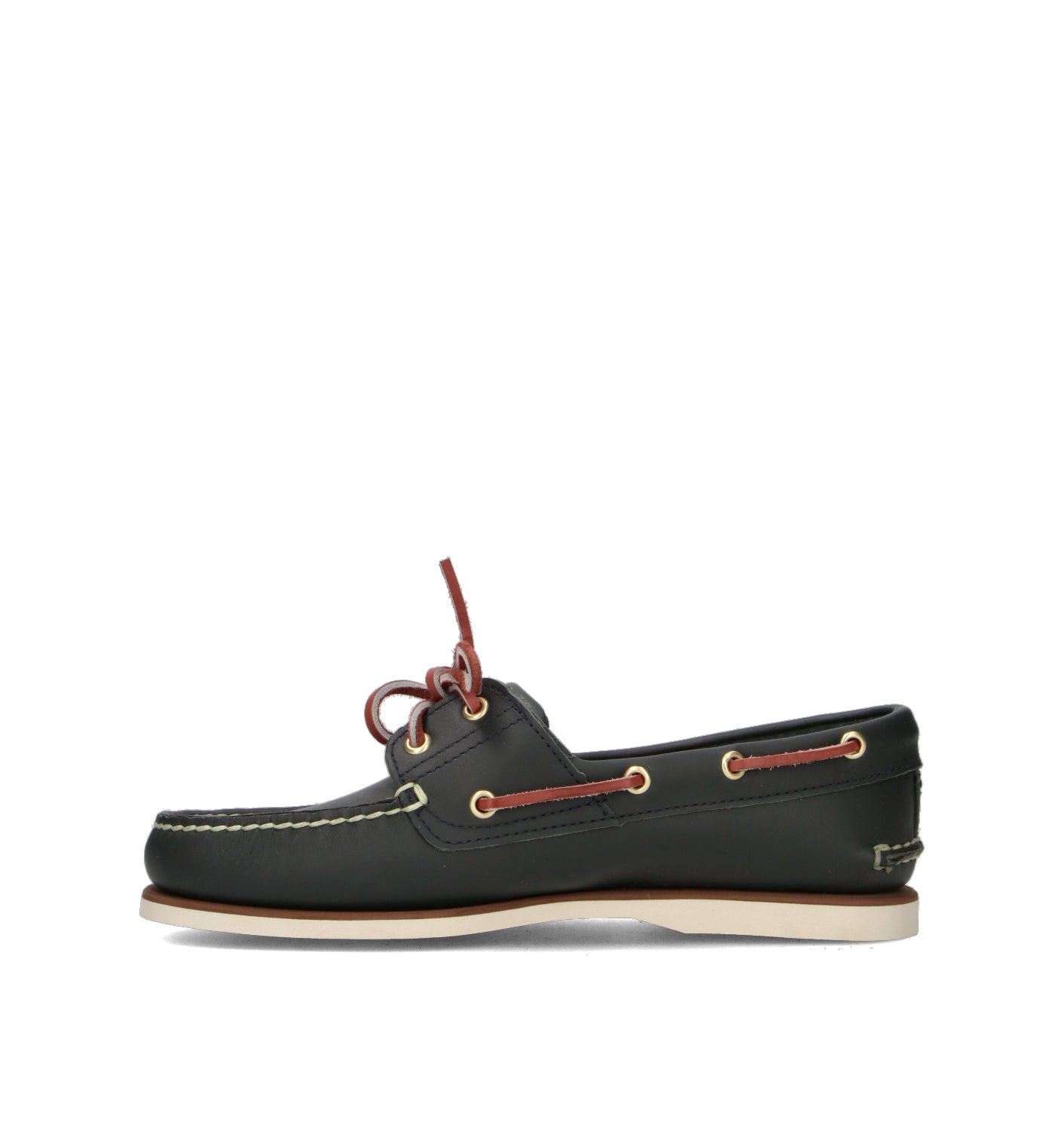 TIMBERLAND Scarpa barca uomo petrolio in pelle
