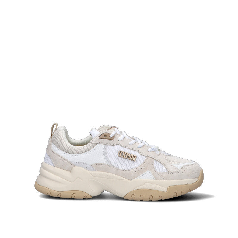 COLMAR Sneaker donna bianca/beige in suede