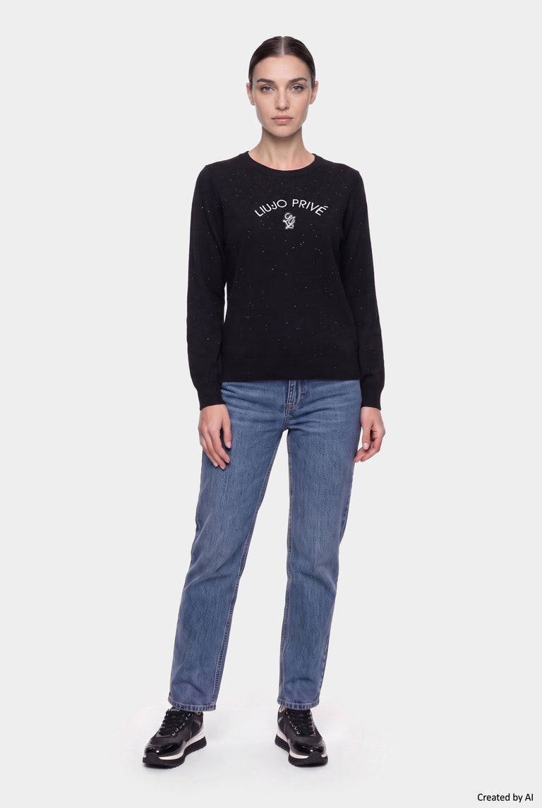 LIU JO Maglia donna nera