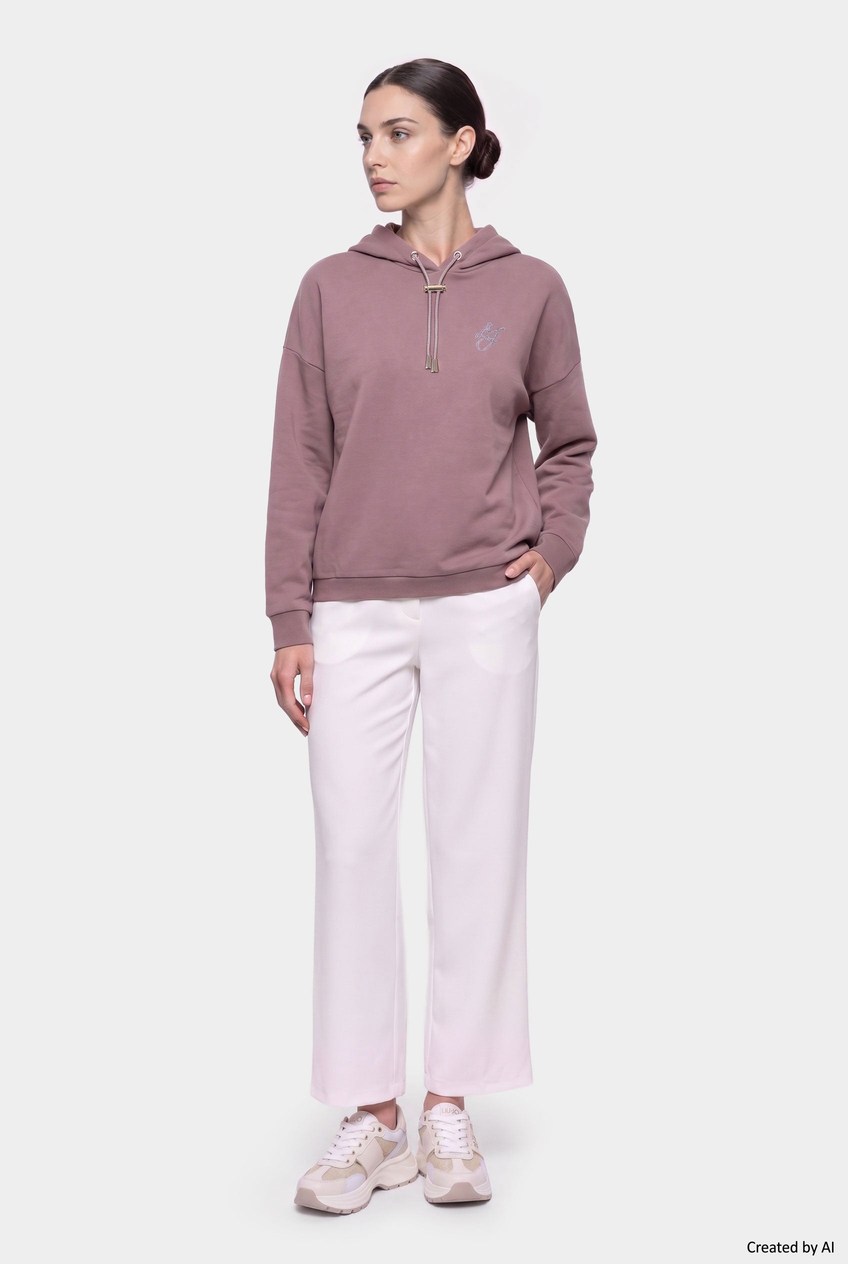 LIU JO Felpa donna taupe