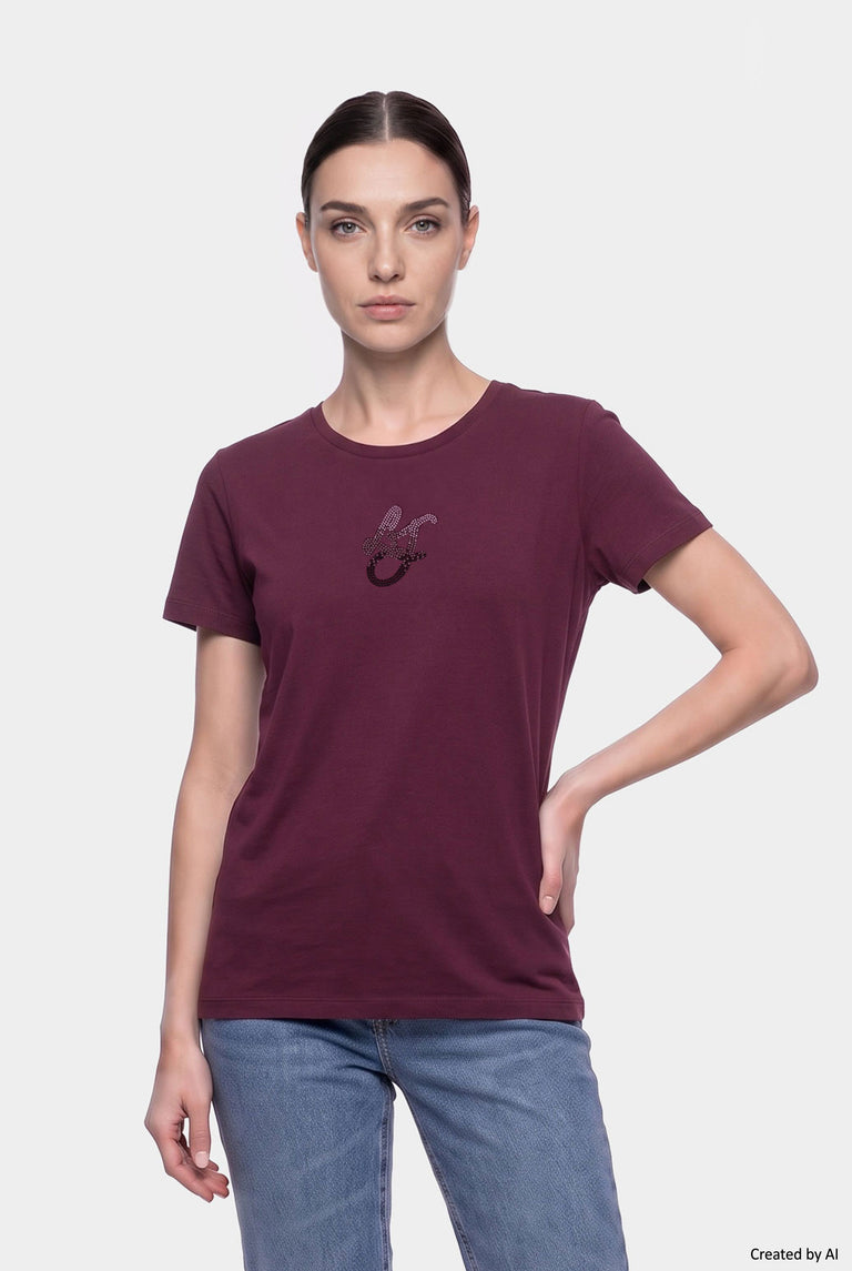 LIU JO T-shirt donna bordeaux