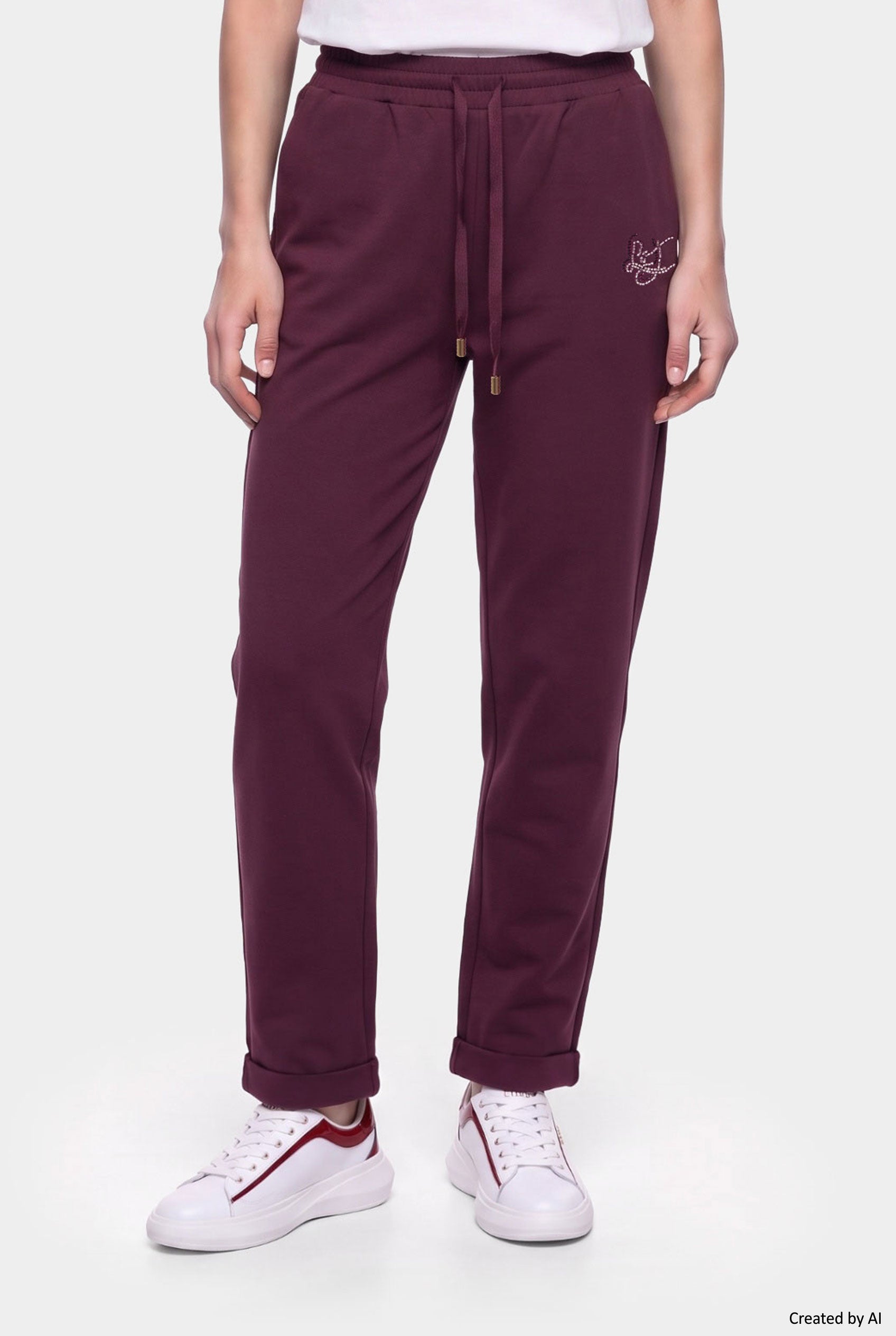 LIU JO Pantalone donna bordeaux