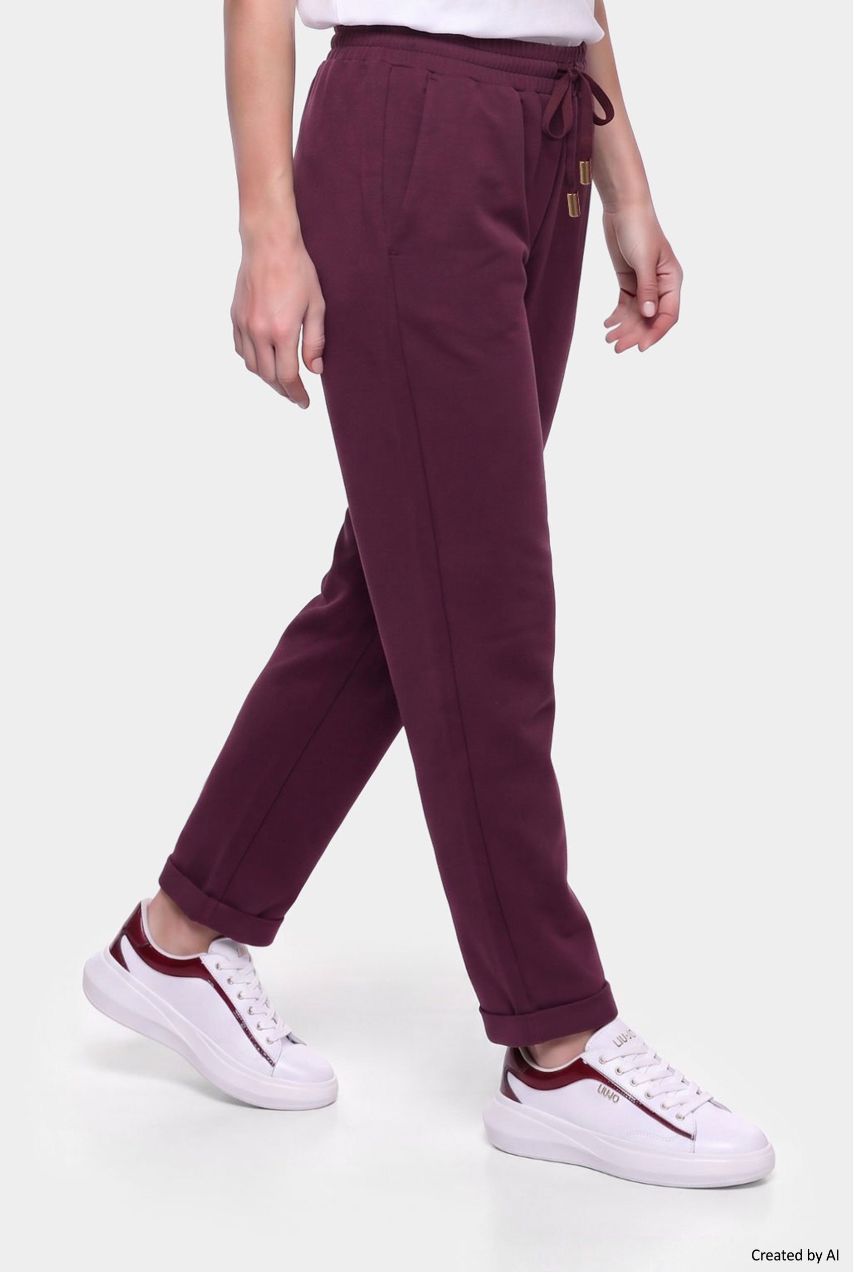 LIU JO Pantalone donna bordeaux