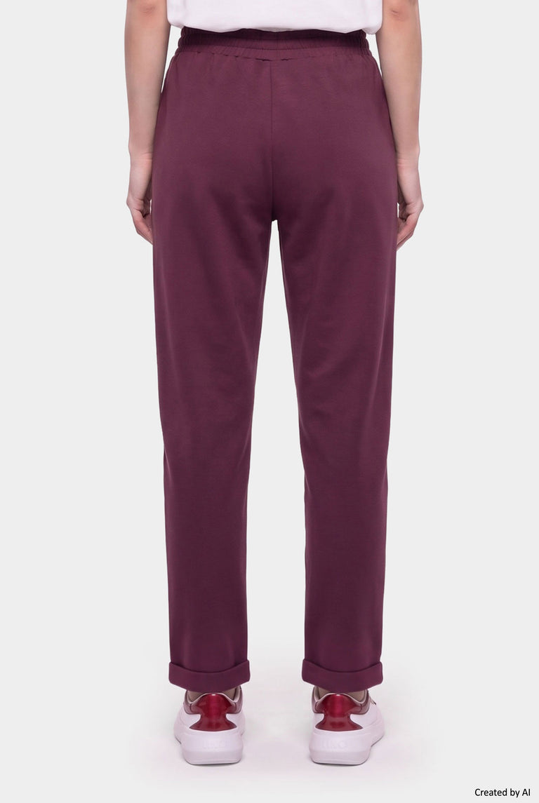 LIU JO Pantalone donna bordeaux