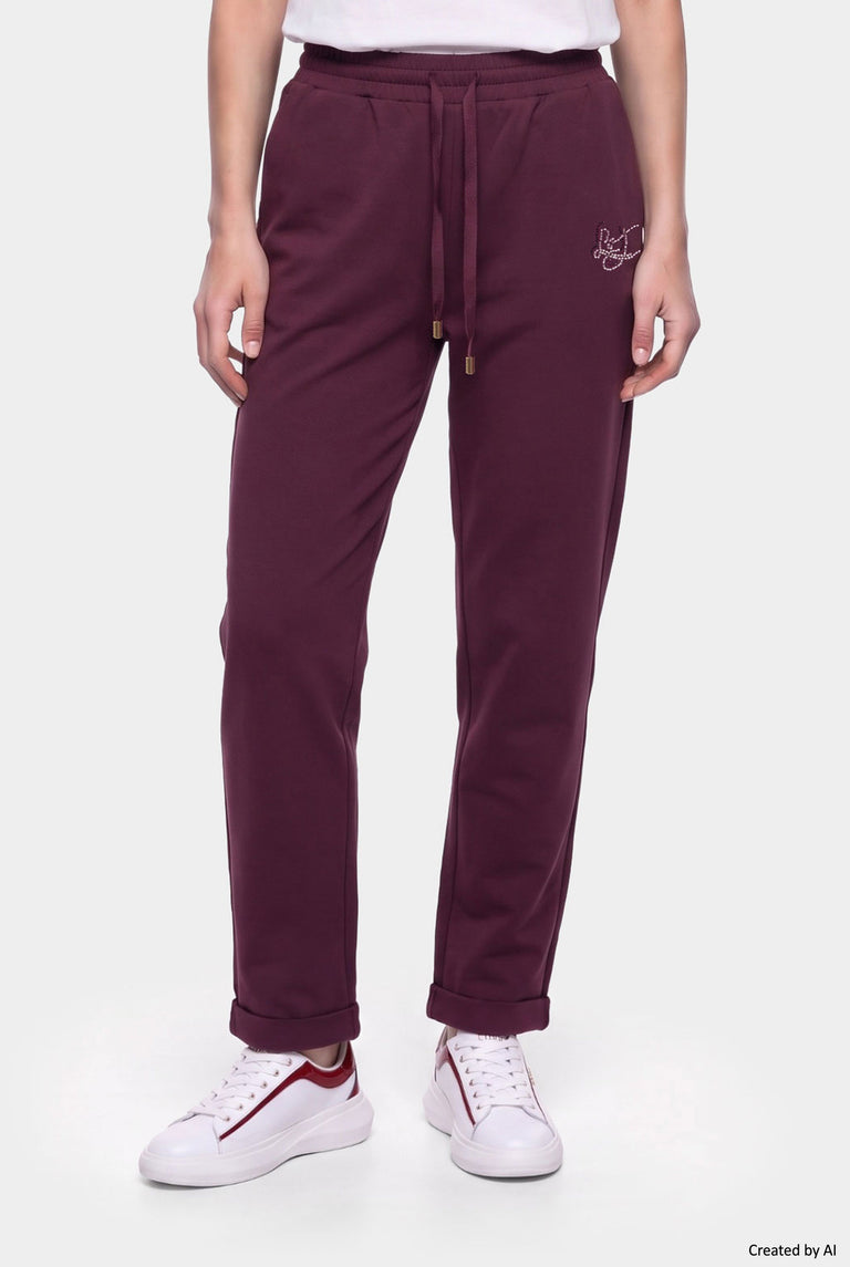 LIU JO Pantalone donna bordeaux