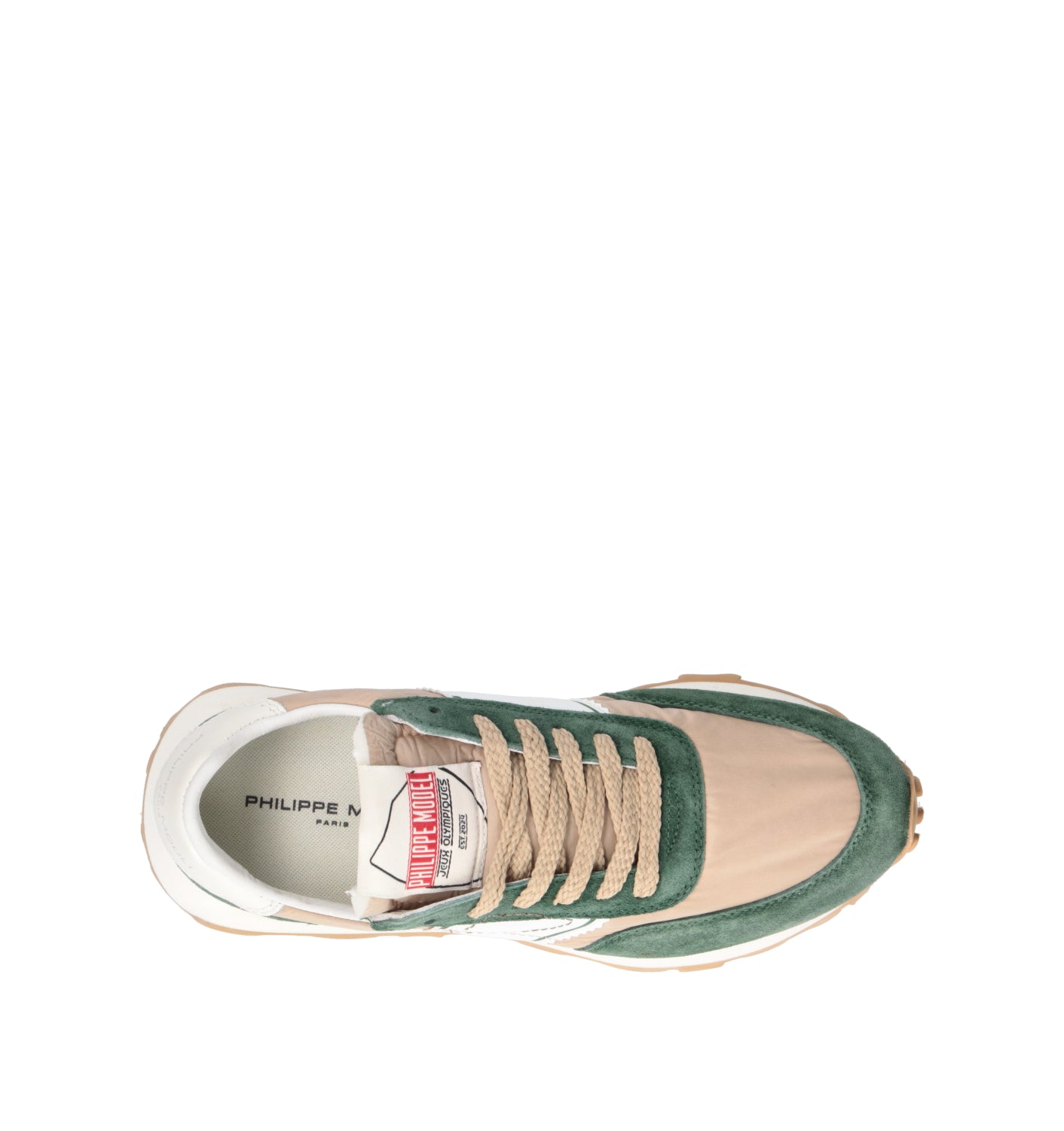 PHILIPPE MODEL Sneaker donna verde/beige