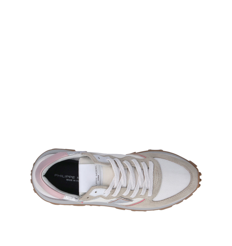 PHILIPPE MODEL Sneaker donna bianca/rosa