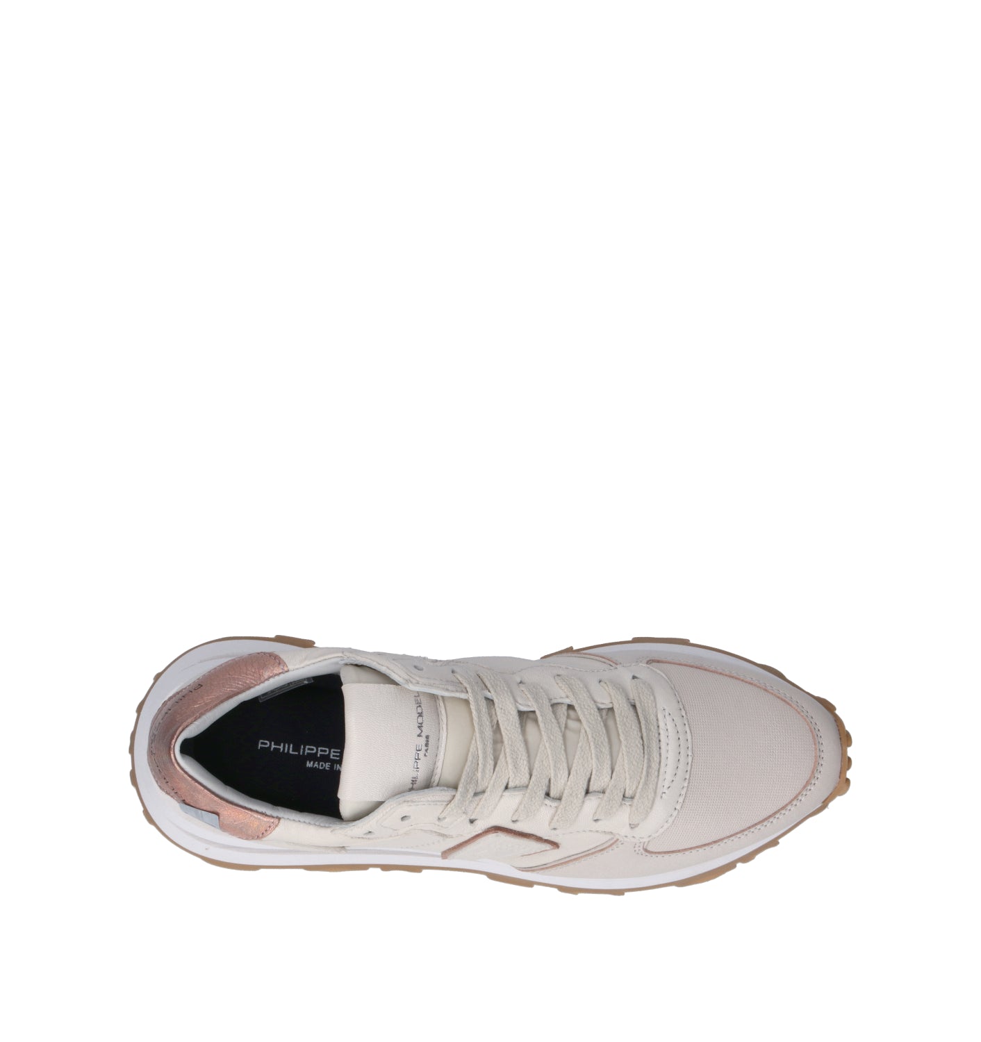 PHILIPPE MODEL Sneaker donna beige in pelle