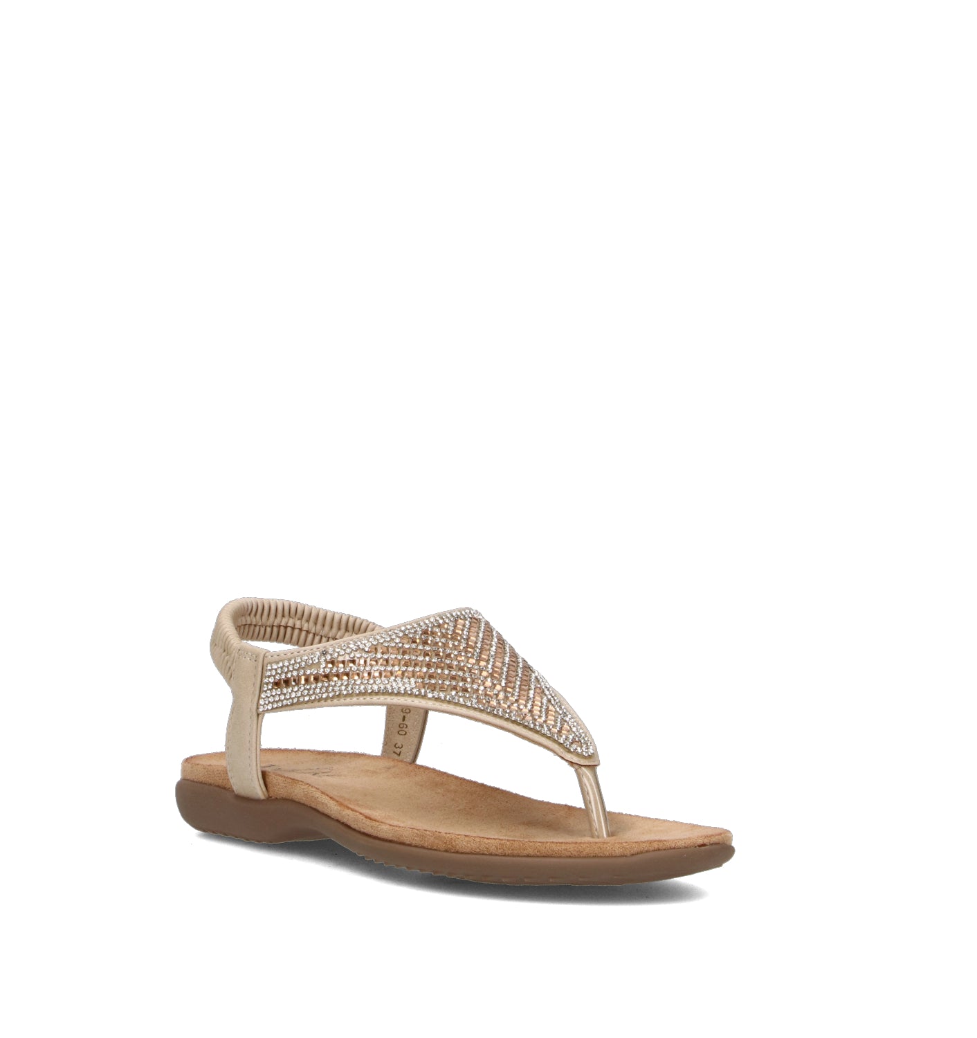 TOO LIKE Sandalo donna beige/oro