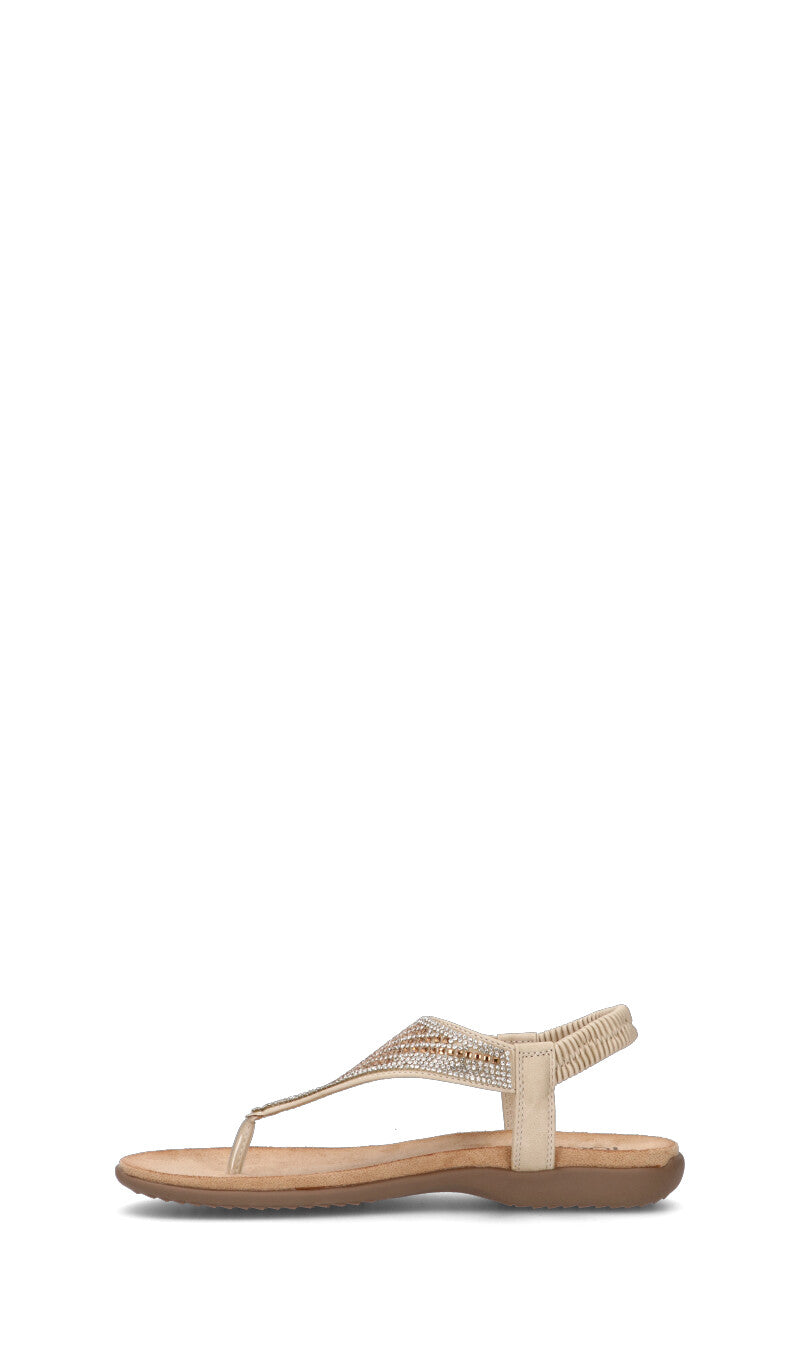 TOO LIKE Sandalo donna beige/oro
